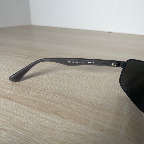 Ray-Ban RB3445 006/11 Sunglasses Black FRAMES ONLY 61-17-130 - Picture 4 of 8